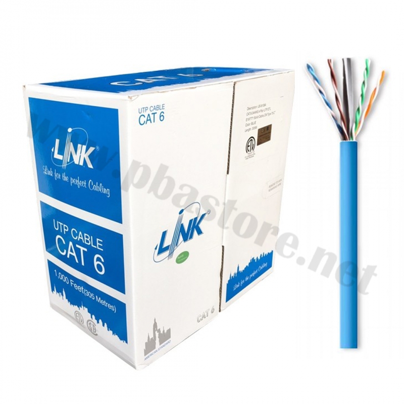 Link รุ่น Us-9126|สาย Lan Cat6 Utp Ultra (600Mhz) Patch Cable 24Awg